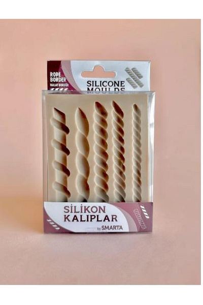Smarta Silicone Mold - Rope Border and Frame, Rope Border Detailed