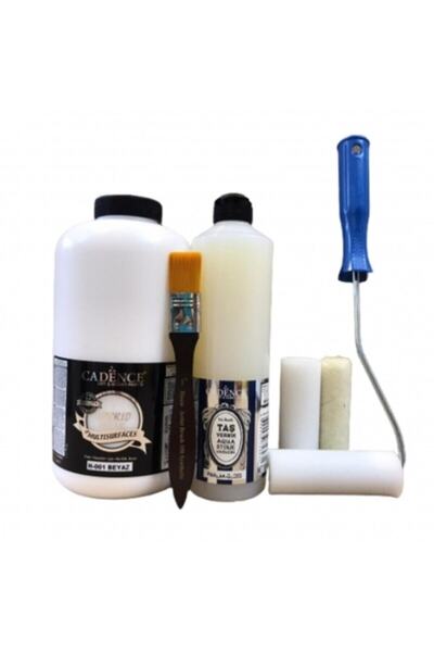Cadence Boya Modahobi Cadence Boyama Seti 2 Litre Beyaz Boya + 500 Ml Taş Ver...