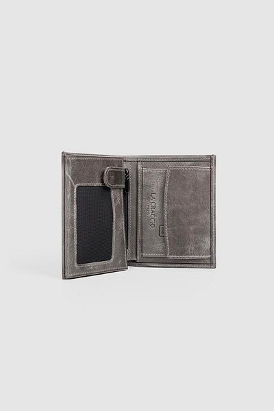 La La'Graccio Paris La'Graccio Paris Genuine Leather Men's Wallet Crazy Gray