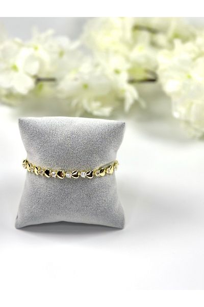 Store 316L Steel Heart Gold Tarnish-Free Bracelet
