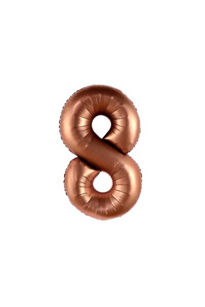 DOĞA PARTİ EVİ بالون فويل رقم 34 بوصة كراميل ( 8 )