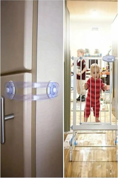 Online Kapında 10 Child Protection Locks - Transparent Design, Drawer and Cabinet Lock