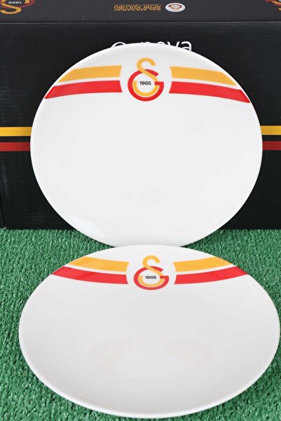 Galatasaray DEKOMUS İLE LİSANSLI GALATASARAY 6 KİŞİLİK PORSELEN PASTA TABAĞI