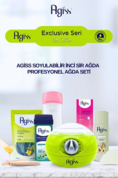 AGISS Exclusive Seri Tüm Ciltler İçin Soyulabilir İnci Sir Ağda Seti
