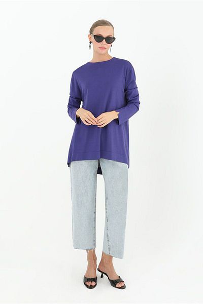 Moda Rosa 25K4460 - Purple - Mercerize Basic Tunic