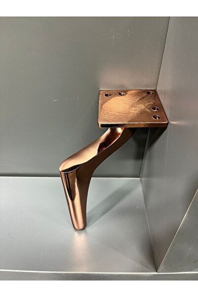 Emaks Elegant Metal Leg 14cm Rose Seat Cabinet Nightstand Dresser Modern Tv Unit Foot Furniture Pouf