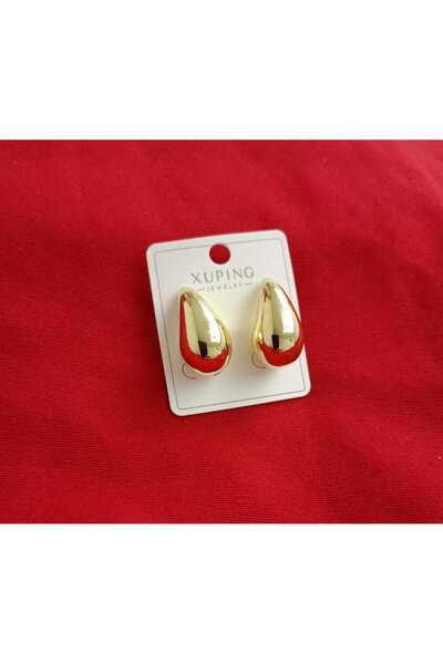 shop Xupıng Kararma Yapmaz Damla Küpe Orta Boy