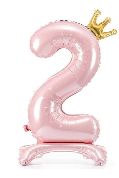 DÜVENCİ TİCARET Pink Number Foil with King Crown Foot