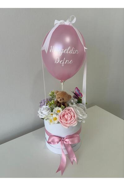 Nefleur Hoş Geldin Bebek Yeni Doğan Bebek Hediye çiçek kutusu