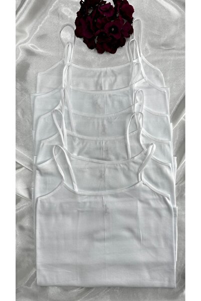 Berrak White Ribbed Matte Piping Rope Strap 6 Pack Athlete