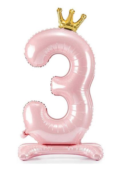 DÜVENCİ TİCARET Pink Number Foil with King Crown Foot
