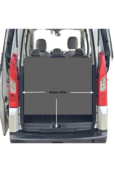Universal PEUGEOT PARTNER - CİTROEN BERLİNGO UYUMLU BAGAJ  FİTİLİ  2008 - 201...