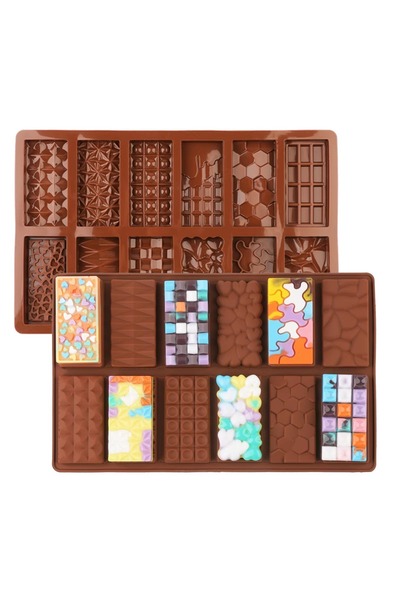 Gold Cake قالب شوكولاتة دبي مع 12 نمطًا مختلفًا