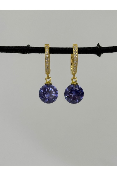 DURAN TAKI TASARIM Tanzanit Gümüş Küpe