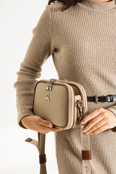 H&D COLLECTİON 5-секційна довга сумка на ременях з підкладкою, з перехресним ...