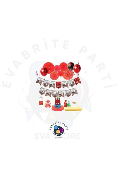 Evabrite Banner scris cu tematică Spiderman Spiderman La mulți ani - Set de consumabile pentru petrecerea de aniversare