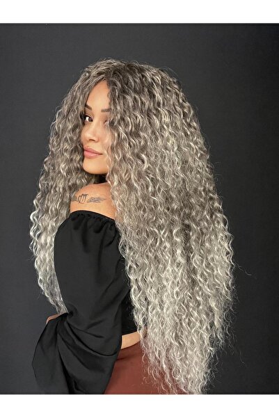 Suzan Peruk Afro Peruk Su dalgalı Modeli.Tepe kısmı her yöne ayrılır El yapım...
