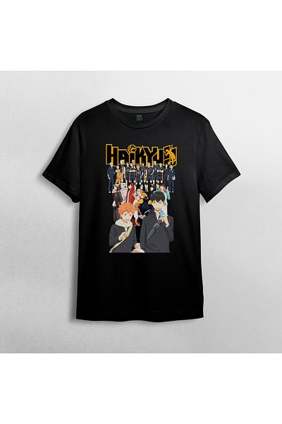 Pixxa Χαϊκιού!! T-Shirt Crew Neck 100% βαμβακερό - Μοντέλο 3