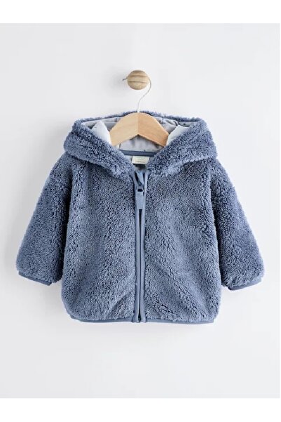 Next Baby سترة صوف مريحة للأطفال باللون الكحلي مع أذنين ثلاثية الأبعاد