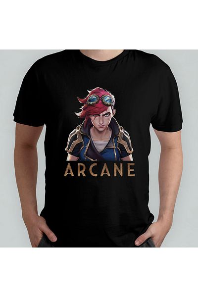 Pixxa Arcane Vi - Μπλουζάκι από 100% βαμβακερό λαιμόκοψη μοντέλο 2
