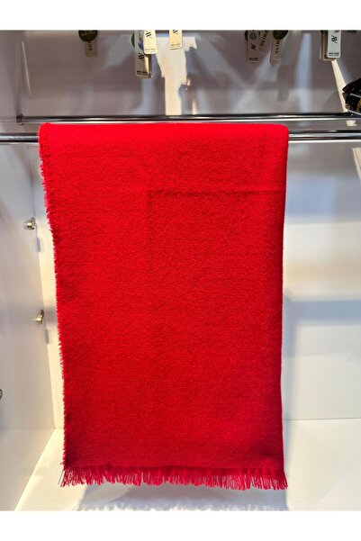 ŞURA ŞAL Red Shoulder Holder Winter Shawl Scarf