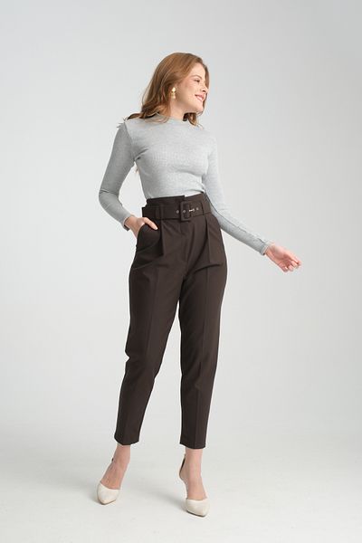 Lisirru Women's Half Turtleneck Full Length Long Sleeve Ribbed Basic Knitted Blouse