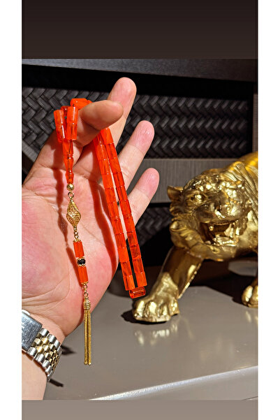 Tesbih-i Hazır Tesbihçilik Çekim Harikası Full Dik Damarlı Kesme Sıkma Kehrib...