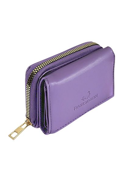 Frank Martin Lilac Women's Wallet - Coin and Paper Coin Compartment with Zipper