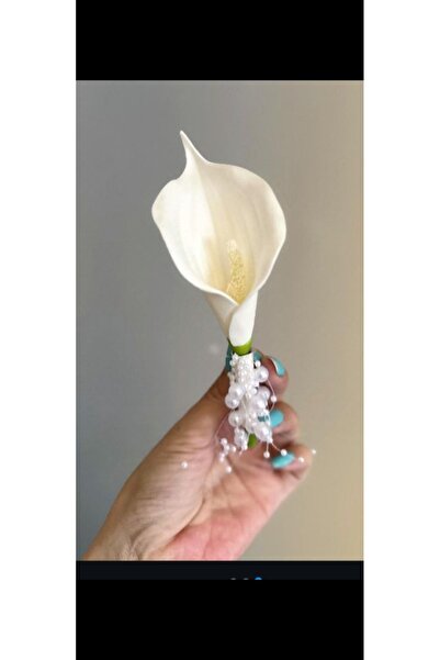 Destanşiir TASARIM İncili gala çiçeği damat yaka çiçeği