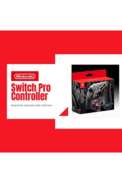 Nintendo وحدة تحكم Switch Pro Monster Hunter Rise Edition، مقبض ألعاب لاسلكي متوافق مع الكمبيوتر