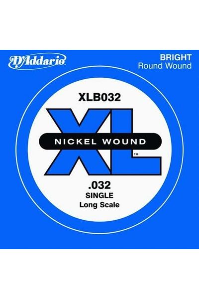 Daddario Xlb032 Model - Nickel Wounded Bass Guitar Single String, 0.032mm Ga Bass String Single Nickel Round Wound LO