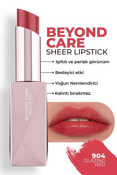 alix avien paris ALIX AVIEN BEYOND CARE SHEER LIPSTICK 904 GLAZING RED