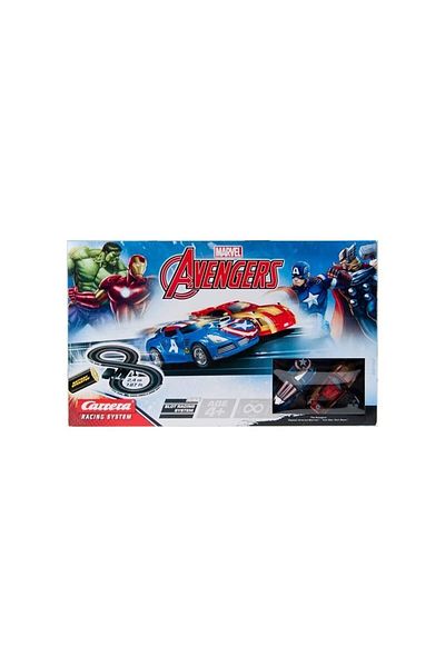 Carrera Marvel Avengers Slot Car Racing System | Figure-8 Track | Remote Control Racing Set