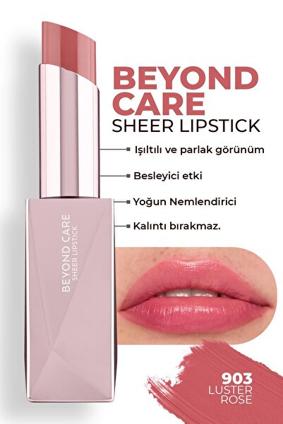 alix avien paris أحمر شفاه أليكس أفين بيوند كير شفاف 903 لوستر روز