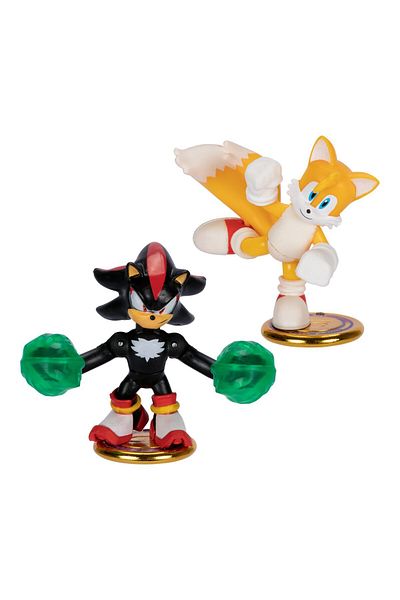 Akedo Sonic Versus Pack | Tails & Shadow | Mini Collectible Battling Action Figures