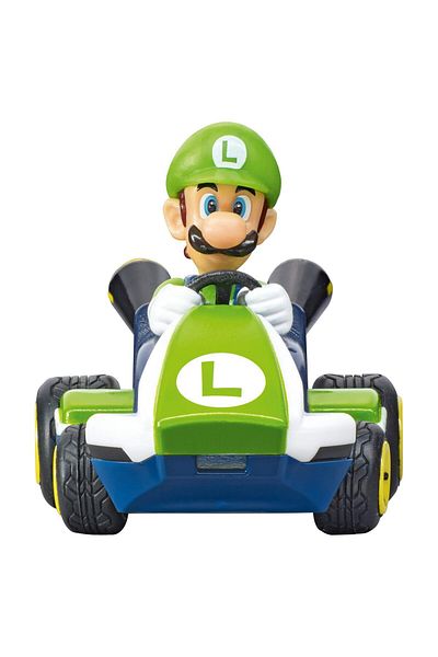 Carrera Mario Kart RC Mini Controllable Car, Luigi | 2.4 GHz Remote Control Toy for Kids