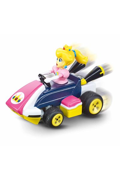Carrera Mario Kart RC Mini Controllable Car, Peach | 11 Pieces | Remote Control Toy for Kids