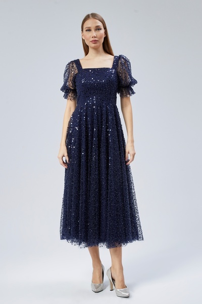 Asees Kadın Abiye Ve Mezuniyet Elbise Kalp Yaka Inci Boncuklu Abiye Elbise