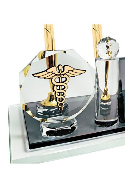 Sentez Kişiye Özel Doktor Masa İsimliği Tıp Amblemli Ofis Masaüstü