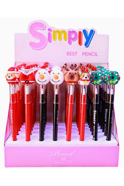 izmir yazici servis Christmas Egg Laying Pencil Set Set of 6 Santa Claus Christmas Christmas