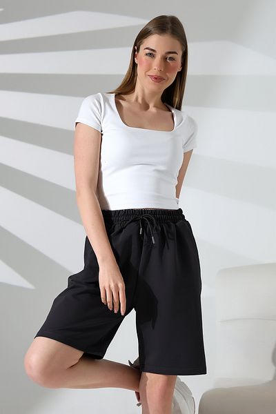 Endies Wide Long Cotton Unisex Shorts - Comfortable Fit 21823 Smoke