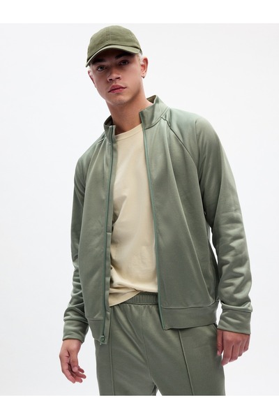 GAP Erkek Yeşil GapFit Track Sweatshirt