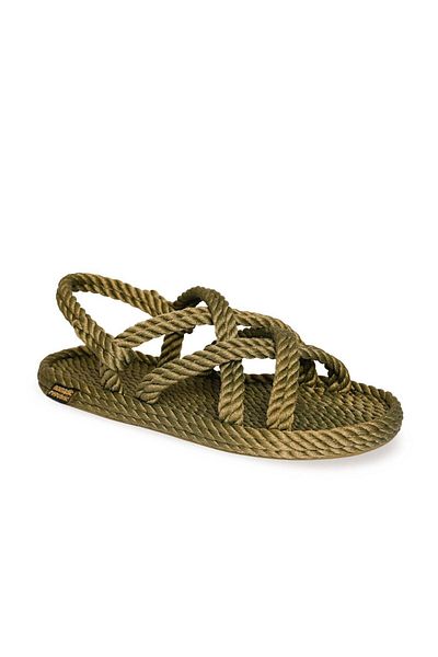 Nomadic Republic Ανδρικά πέδιλα από σχοινί από καουτσούκ Bodrum Khaki