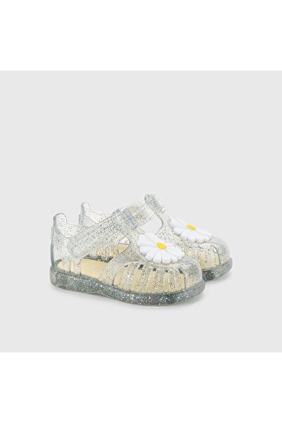 IGOR Tobby Gloss Flor Kids Sandals - Silvery Transparent