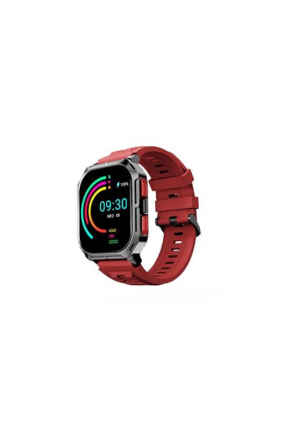 HiFuture Ultra3 Bt 5.2 to 52mm Red Smart Watch, Ip68 Waterproof, 2.01 Inch Aod Blood Oxygen Tracking