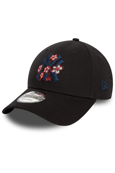 NEW ERA Черна шапка 9forty New York Yankees с икона на цвете