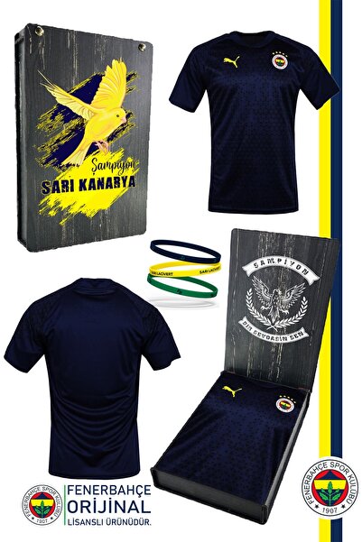 Fenerbahçe Orijinal A Takım Futbolcu Lacivert Çocuk T-Shirt + Bileklik Set Ah...