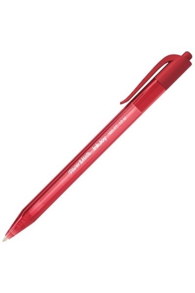 Paper-Mate Paper Mate Inkjoy 100 غطاء Ulv M، أحمر (10 قطع)