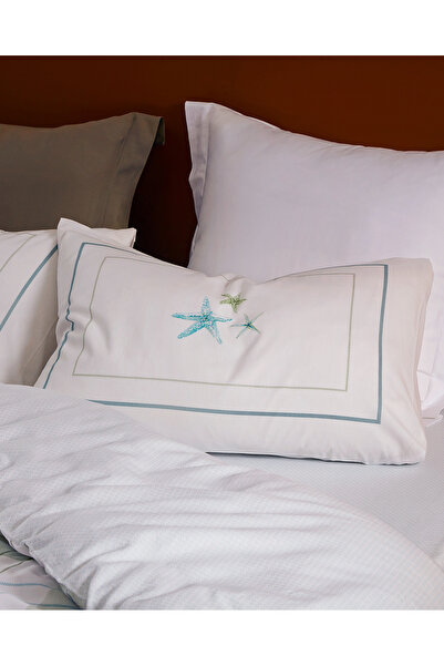 Madame Coco Musette Double 100% Cotton Ranforce Printed Duvet Cover Set - Khaki