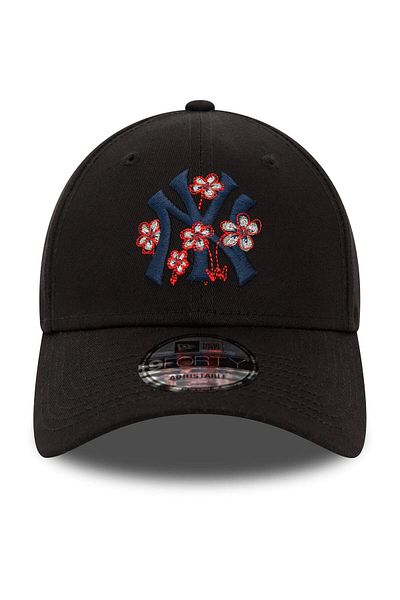 NEW ERA Черна шапка 9forty New York Yankees с икона на цвете